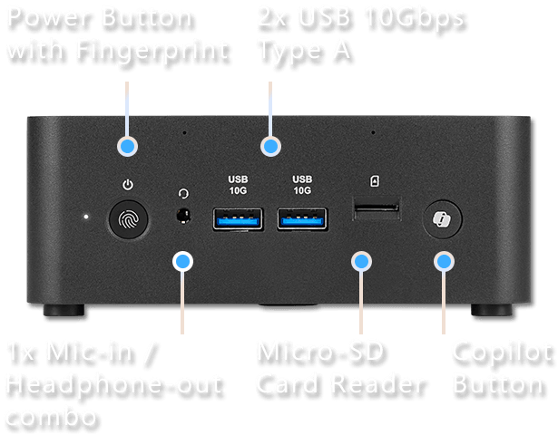 MSI Cubi NUC AI+ 2MG-003BUS Mini PC , Intel Core Ultra (Series 2